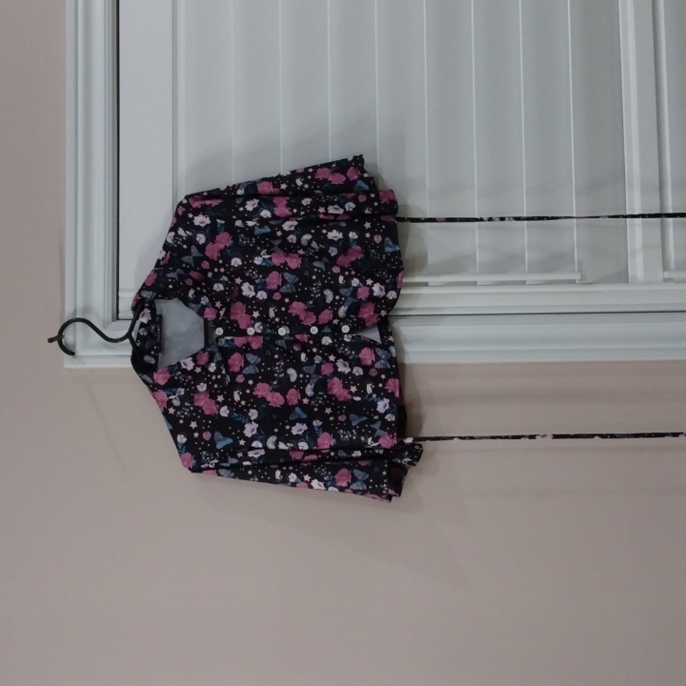 Button Down Crop Top
